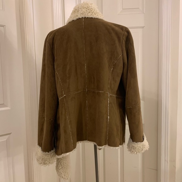 Buffalo shearling faux suede coat - Picture 6 of 8